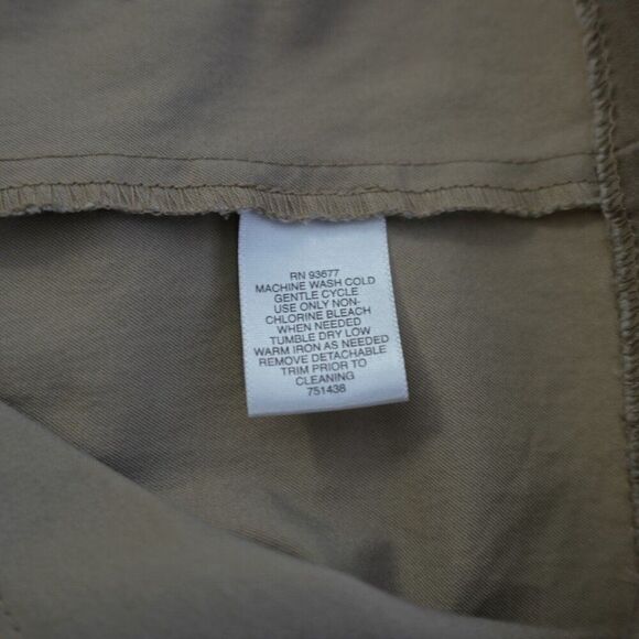 Liz Claiborne Tan Canvass Collared Dress Size 8 Sleeveless Cotton Nylon Spandex - Picture 10 of 10